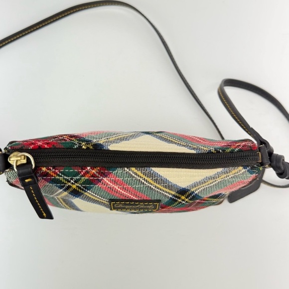 Dooney & Bourke Plaid Crossbody Bag - Red, Green, Brown - Picture 6 of 14